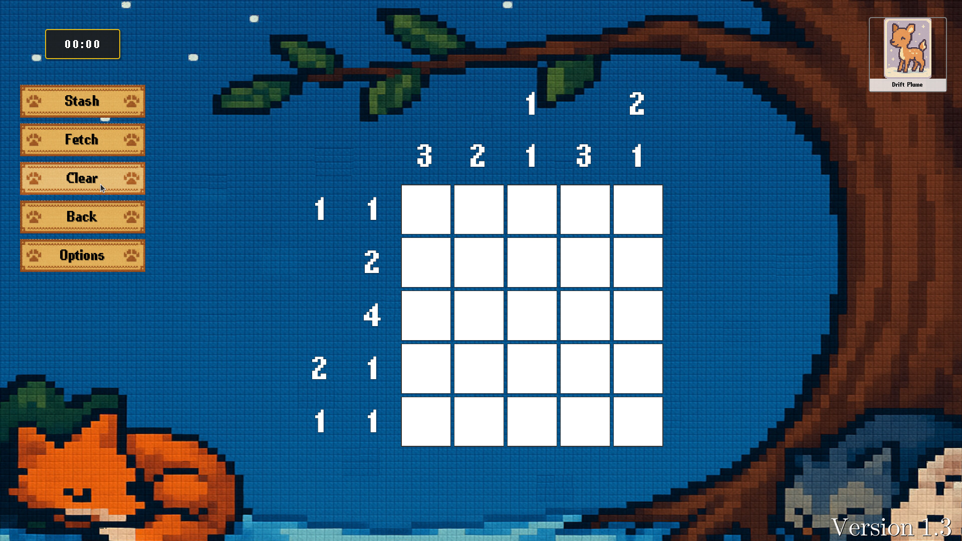 解開謎題後會呈現抽象的圖案。