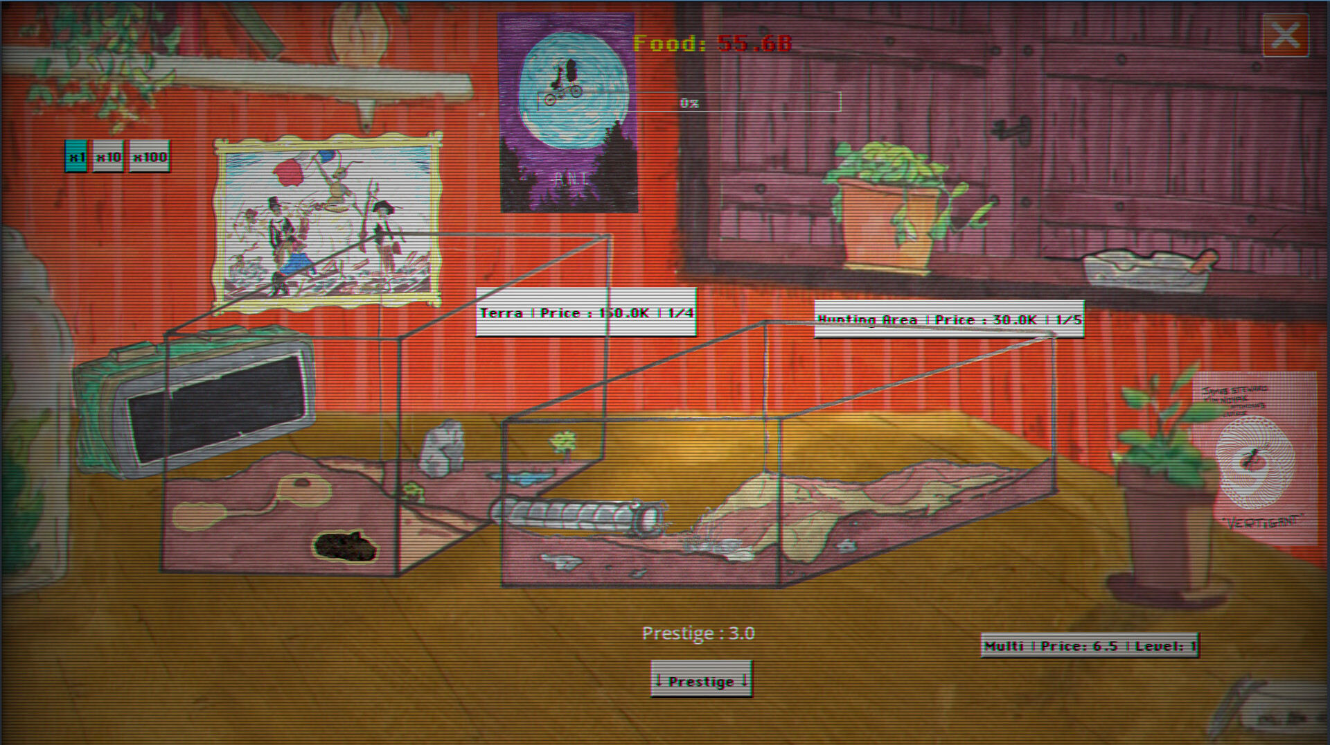 遊戲中,玩家需要不斷孵化新的螞蟻來擴大族群。