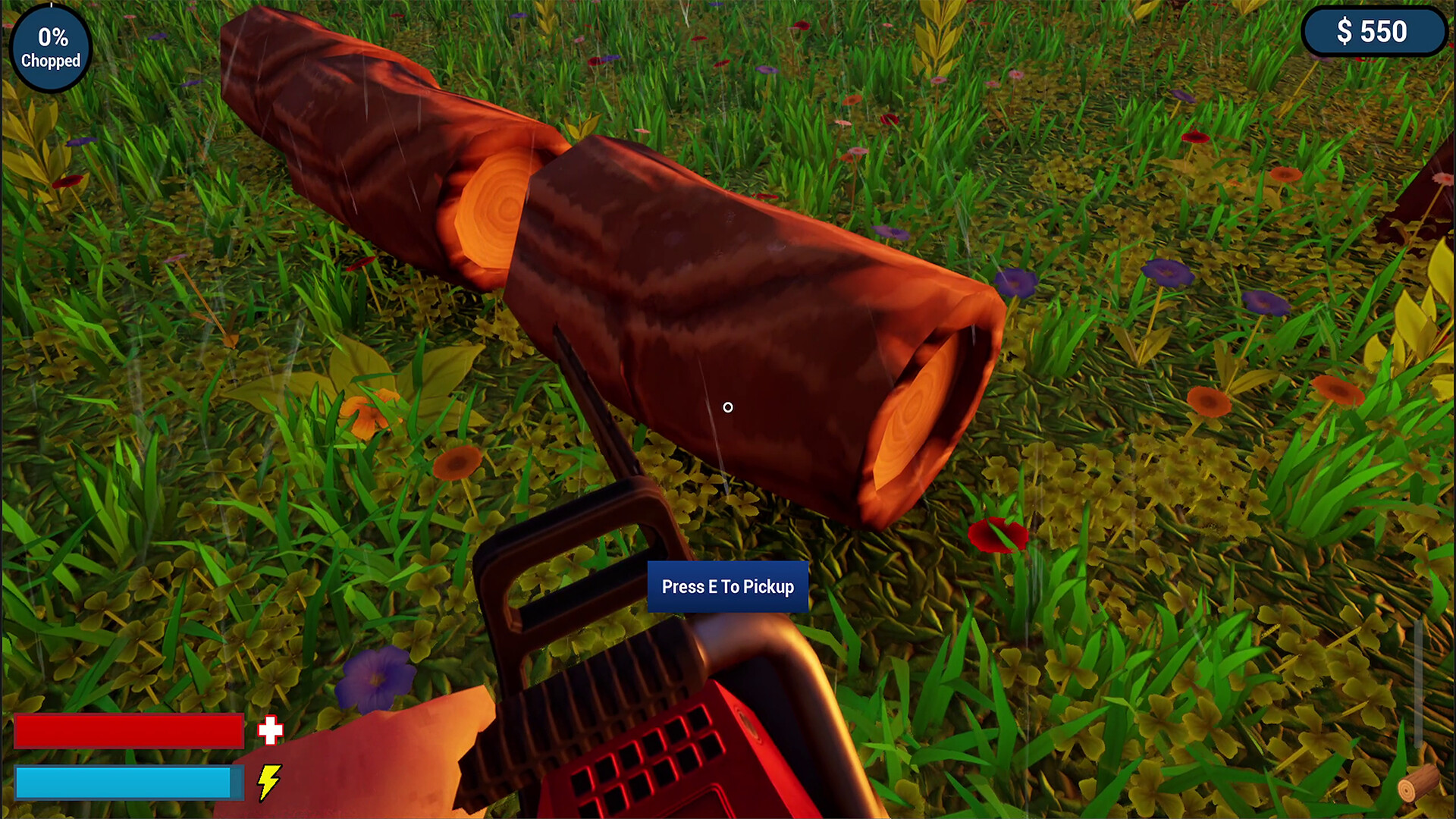 將砍伐下來的木材收集起來進行販售