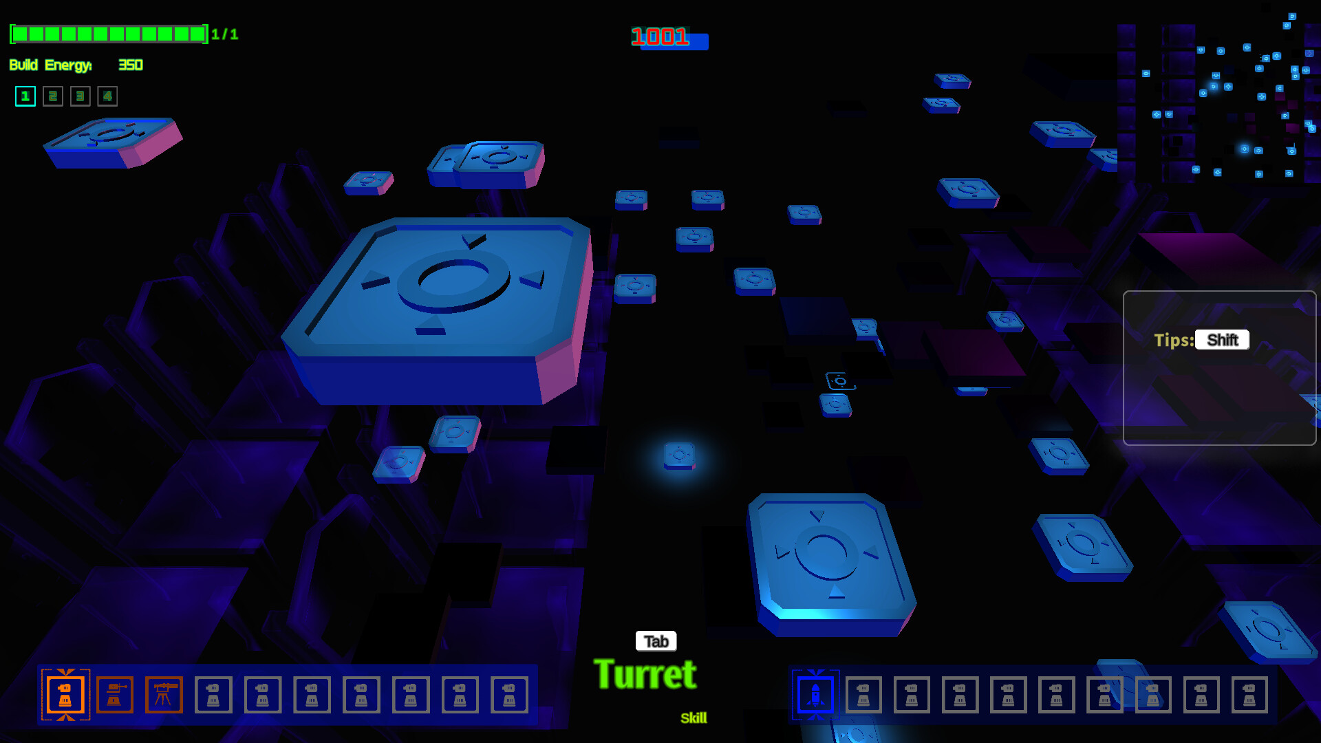 充滿科幻氛圍的全息格線戰場