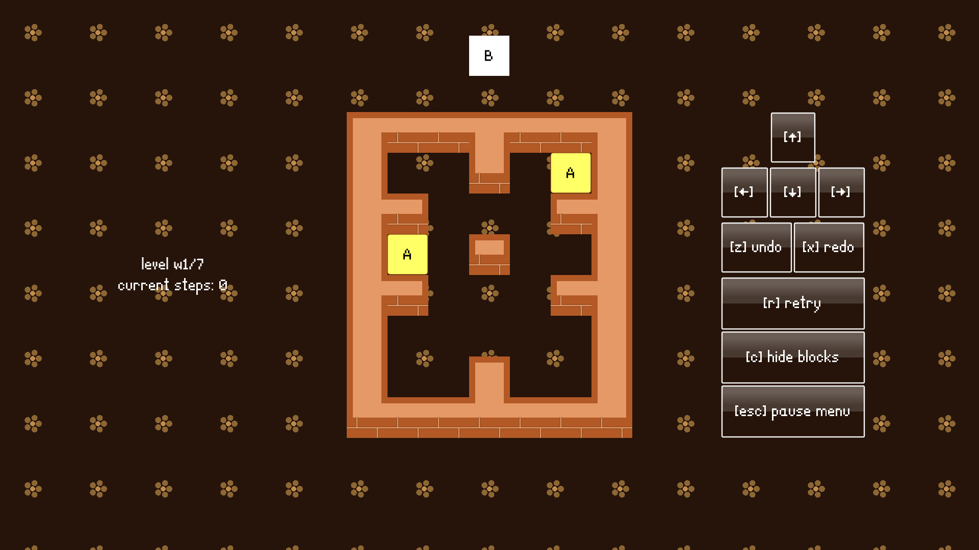 遊戲中的一個關卡佈局，挑戰玩家的策略