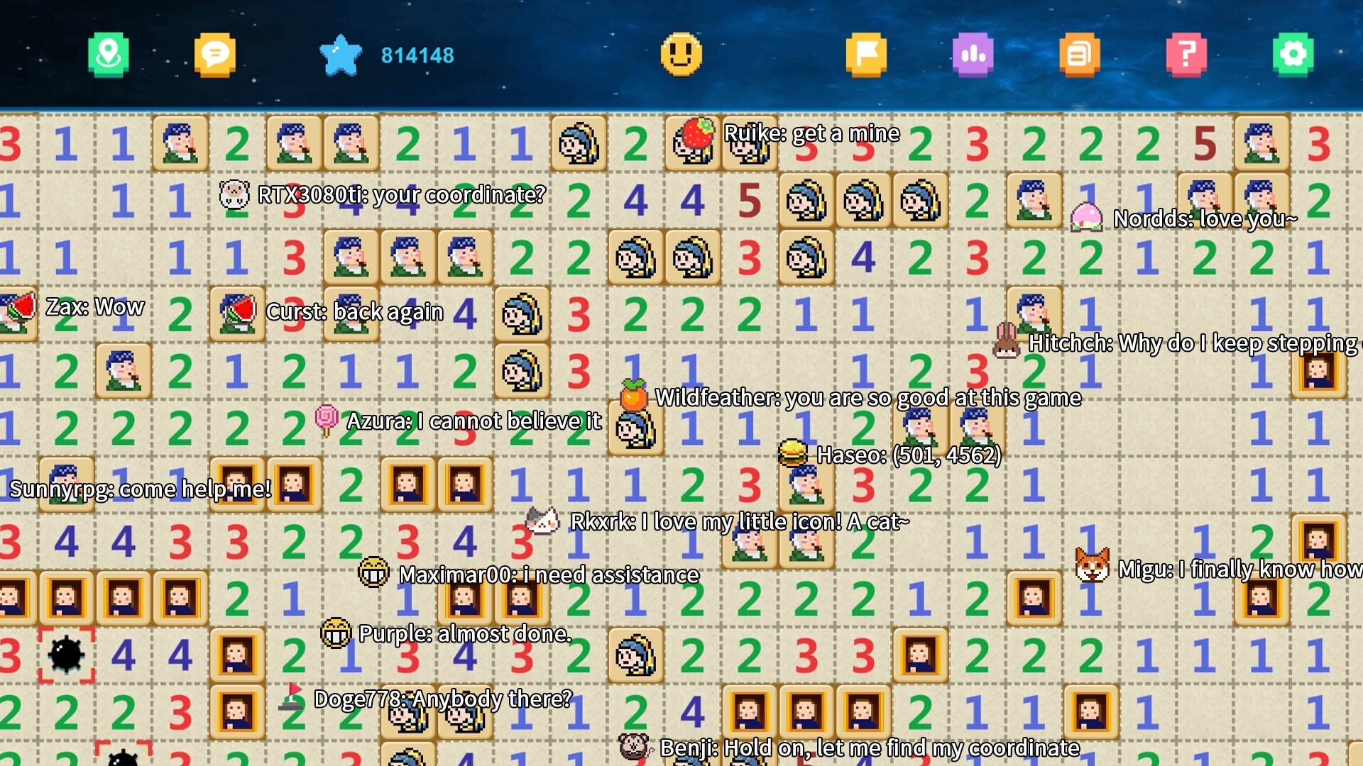 一起來踩地雷 (Let's Minesweeper) 遊戲畫面