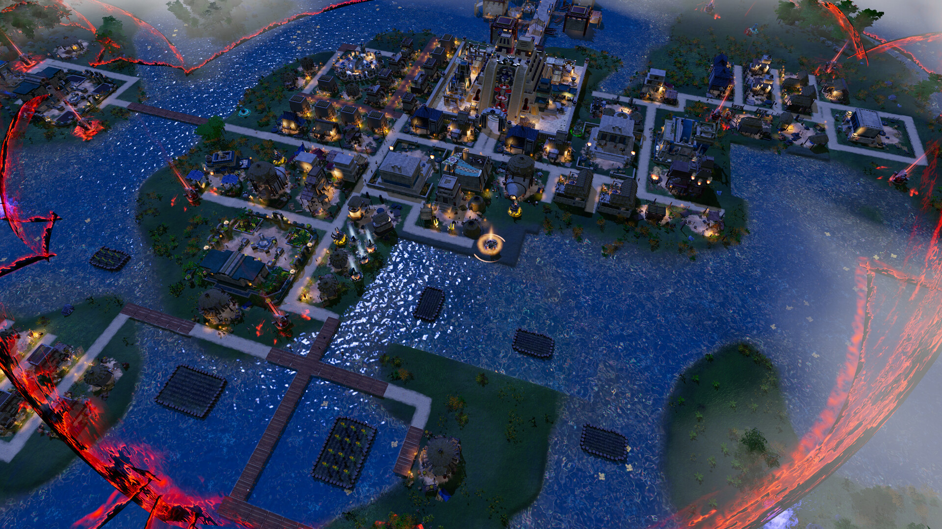 遊戲中正在進行的宗教儀式場景