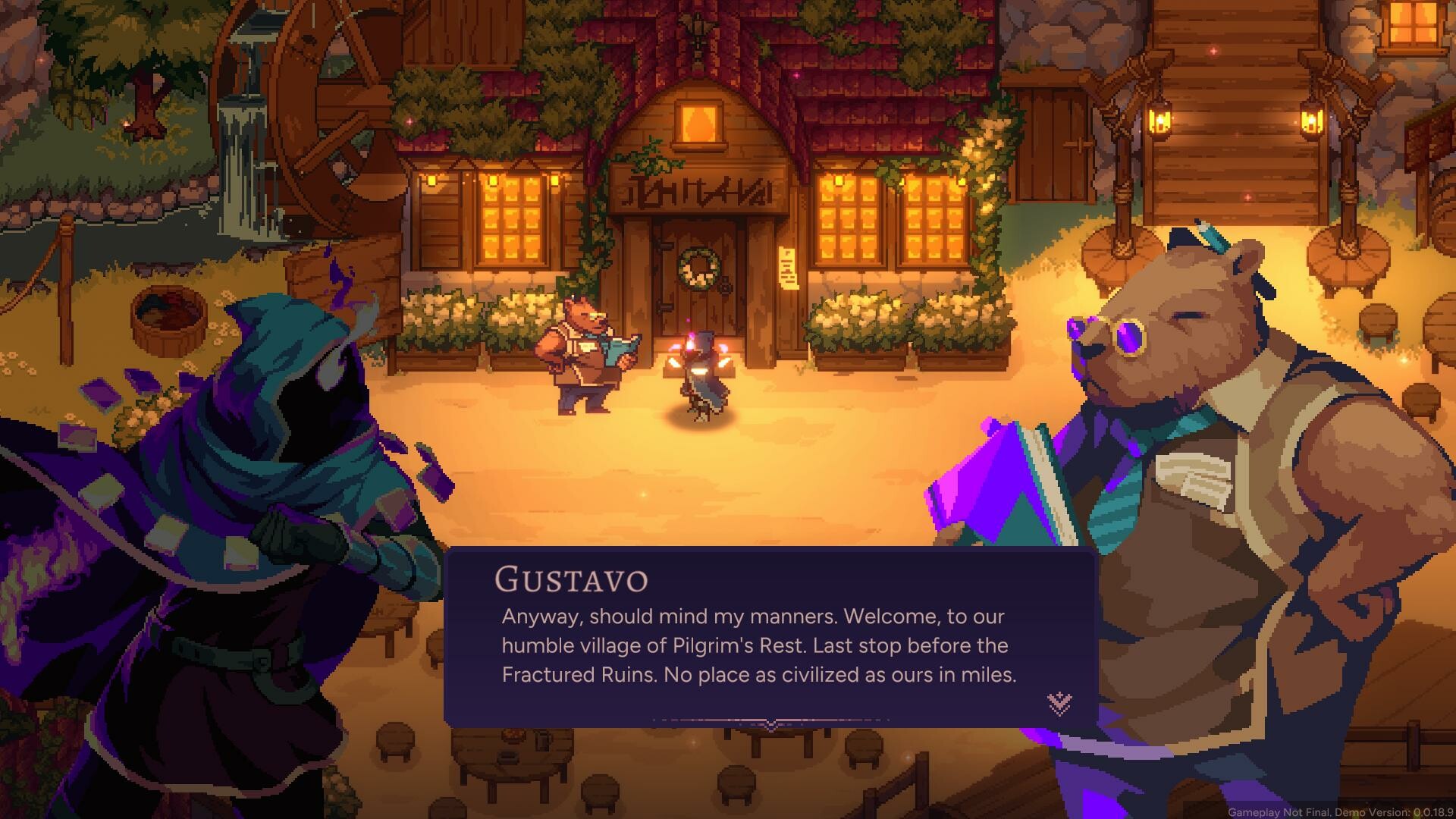 玩家在旅途中會遇到各種 NPC,並重建村莊。