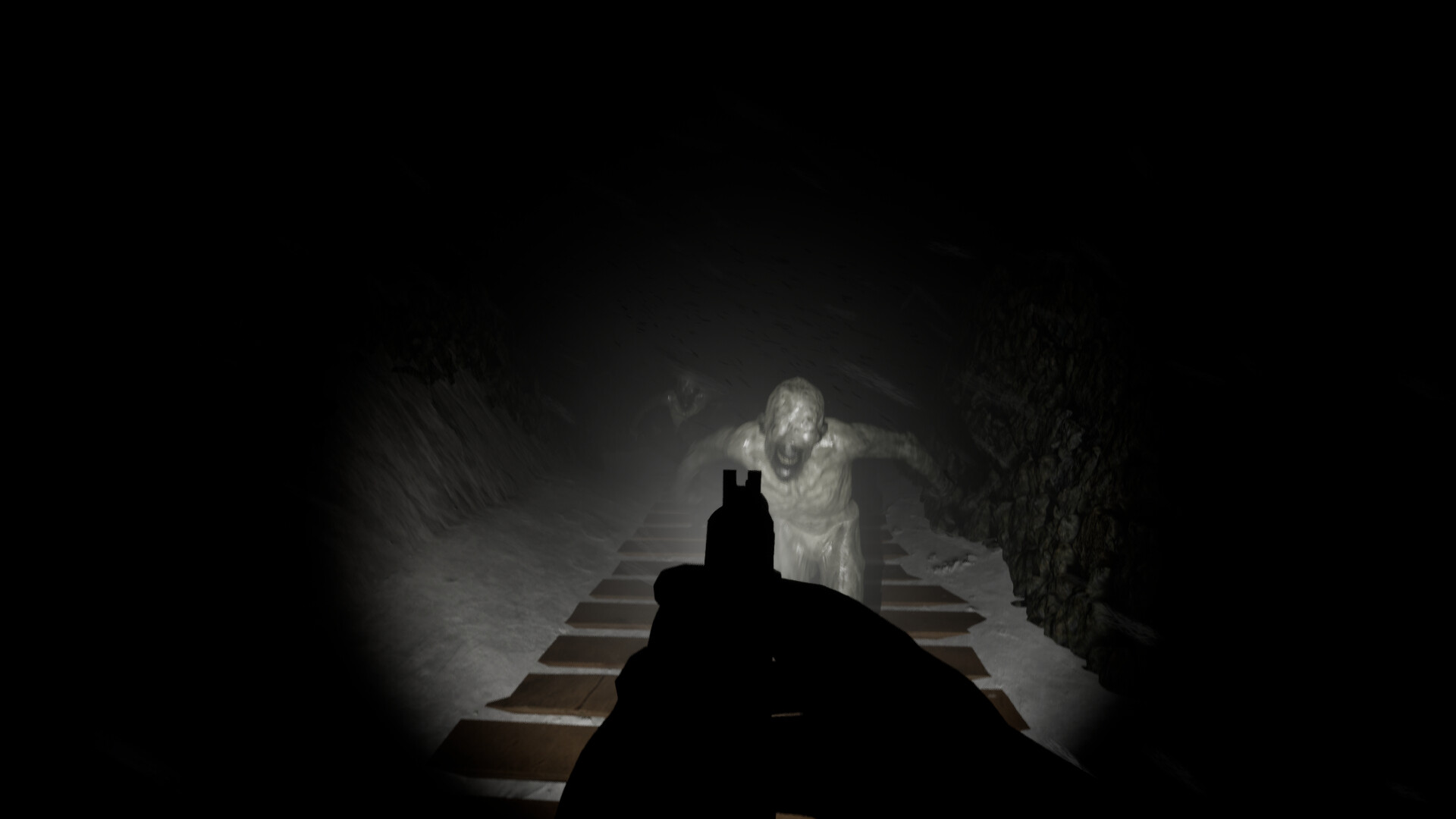 遊戲中的光影效果營造出強烈的壓迫感