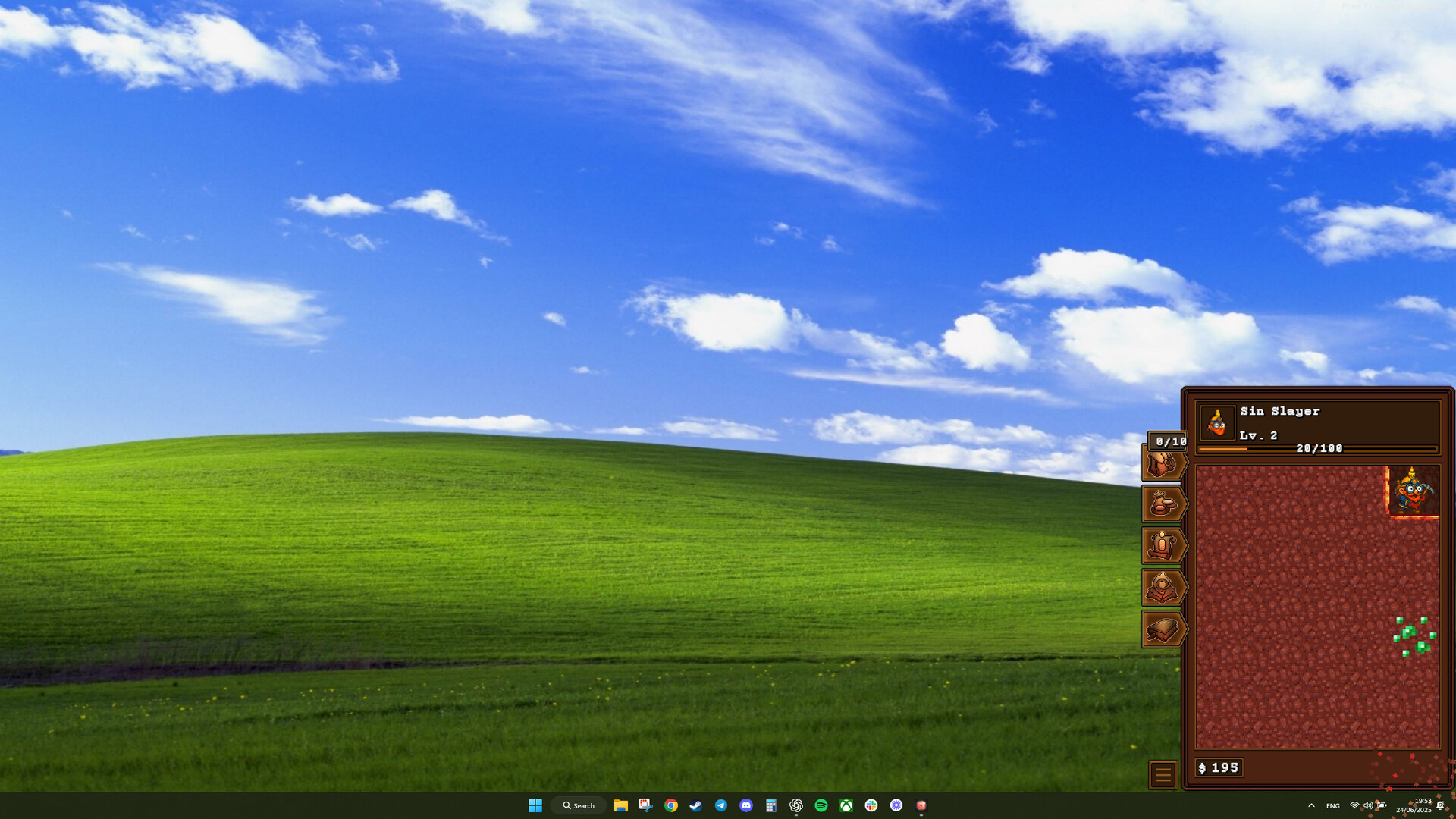 一名矮人礦工正在深邃的地下礦坑中努力挖掘。