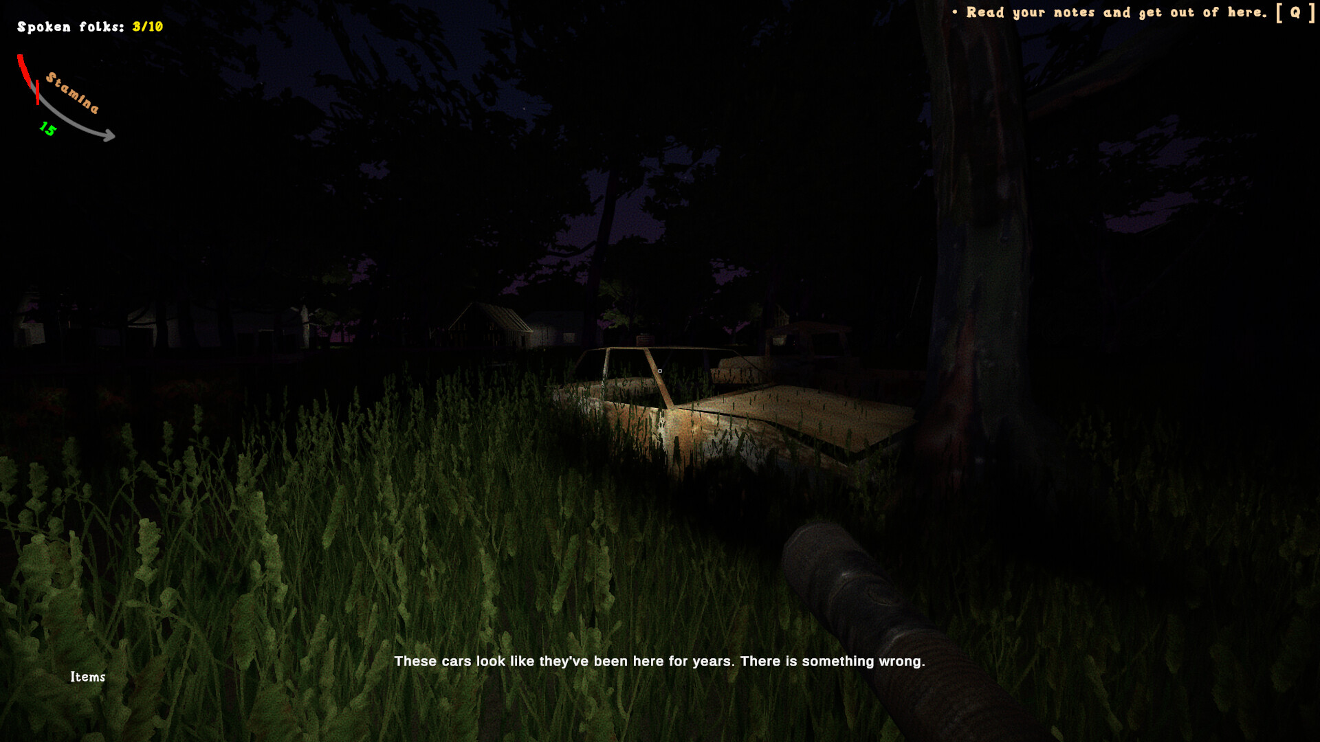 遊戲中一個廢棄的建築內部，光線從窗戶透入