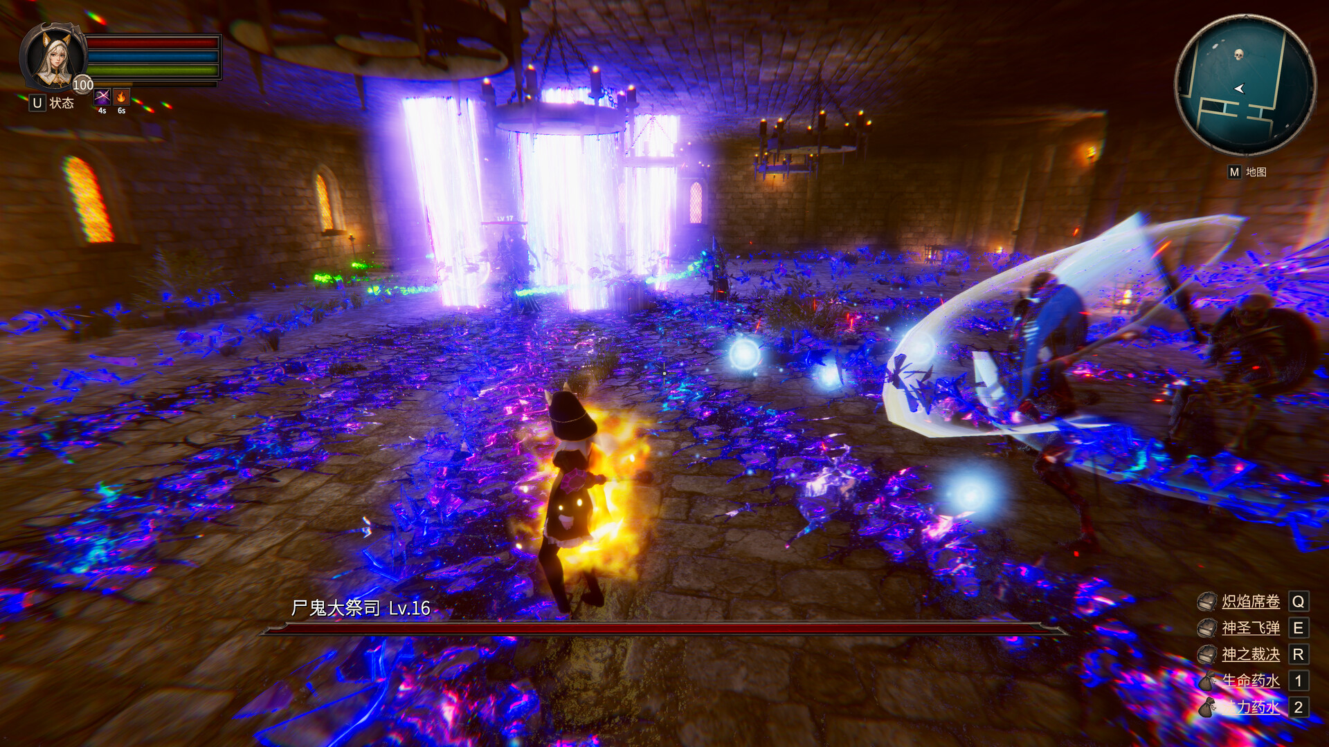 玩家可以透過寶箱或商人構築自己的技能組合