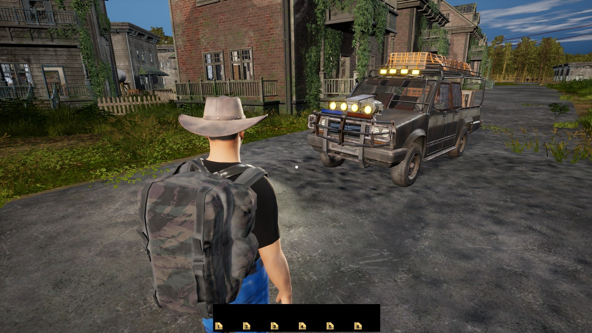 遊戲中的角色自訂與物品欄介面。