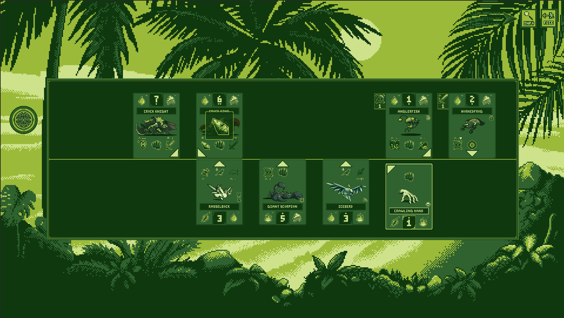 遊戲中的戰鬥畫面