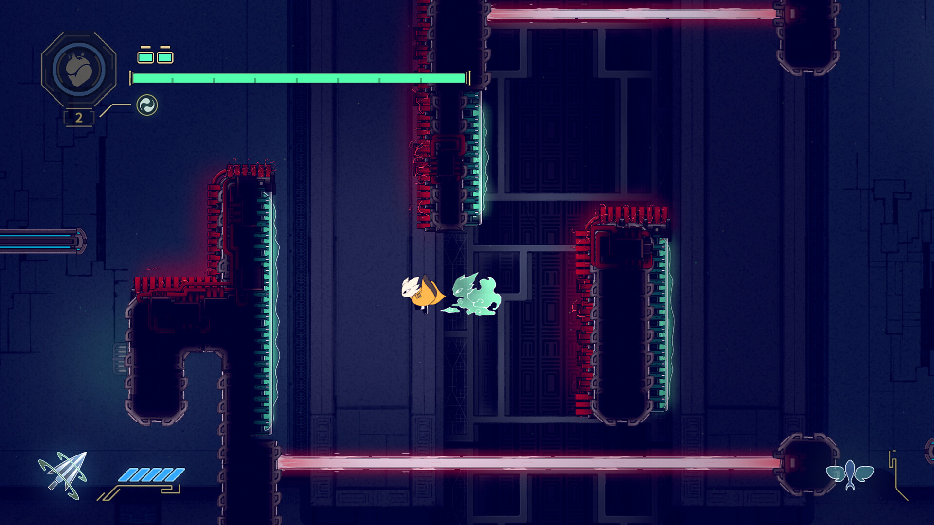 遊戲中充滿道教與科幻元素的場景