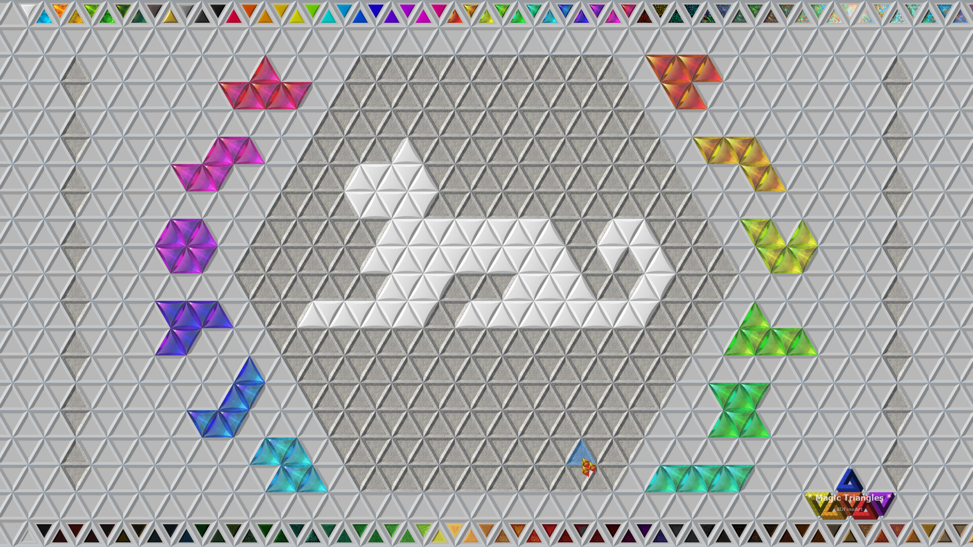 遊戲中充滿挑戰性的拼圖關卡