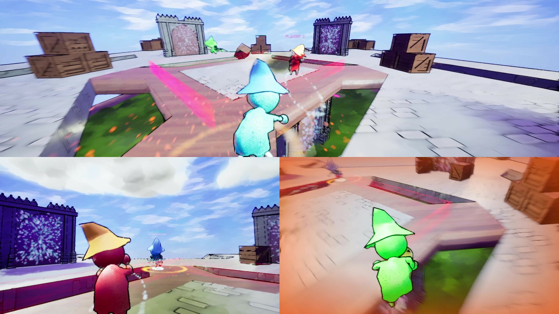 玩家被強力法術擊飛