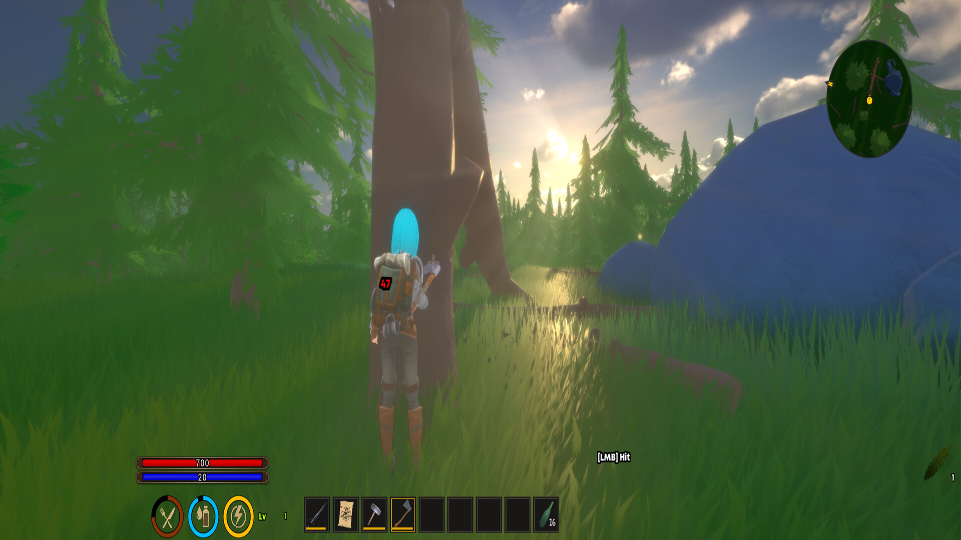 遊戲中的釣魚場景