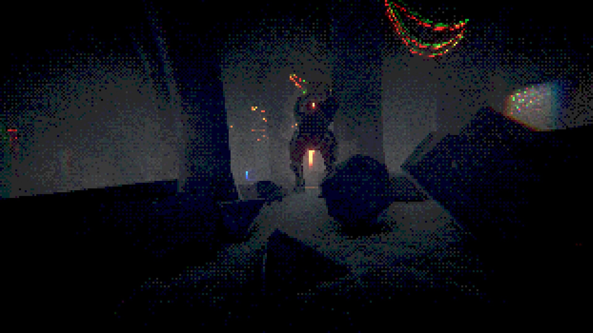 陰暗的環境中潛藏著未知的危險。