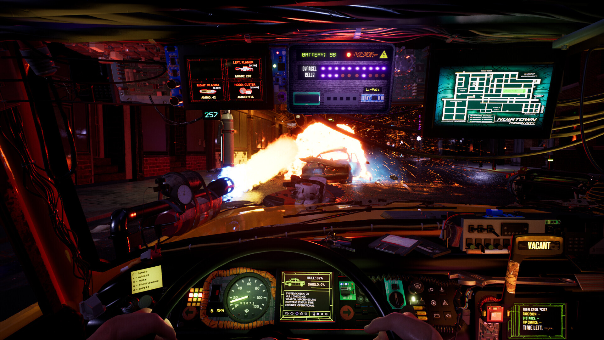 玩家可以下車進行第一人稱探索與戰鬥。