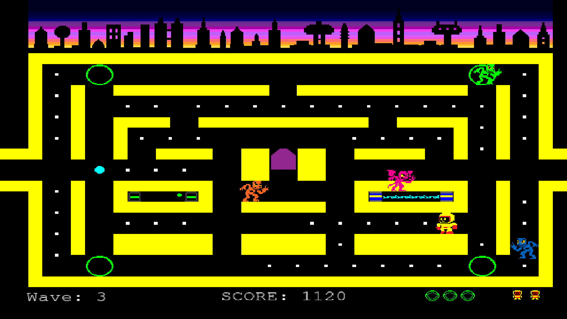 遊戲中緊張的追逐場景，外星生物緊隨其後