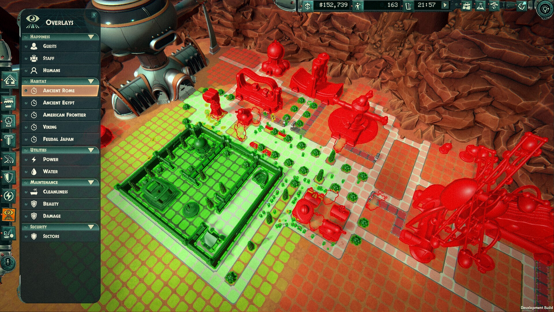 火星人遊客們正在參觀人類圍欄。