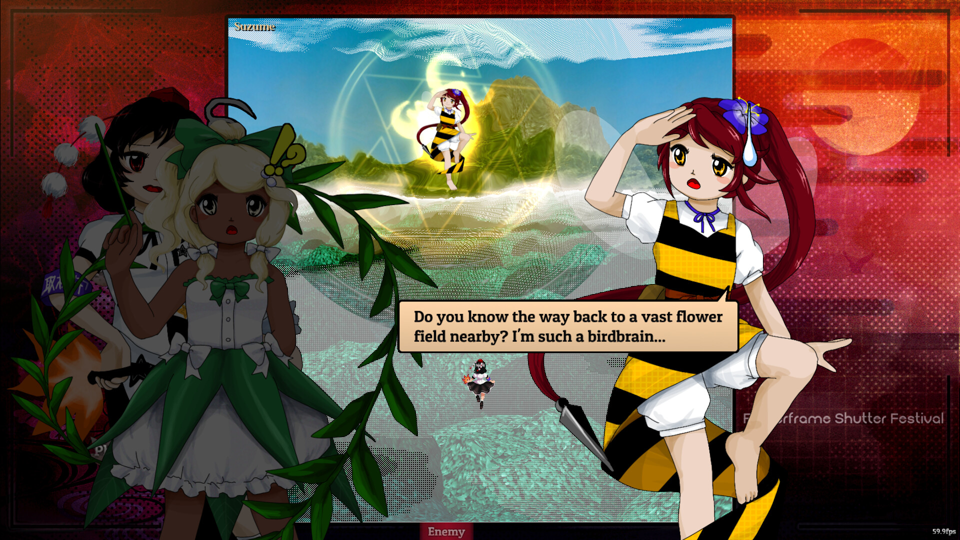 遊戲中充滿各種華麗炫目的符卡攻擊