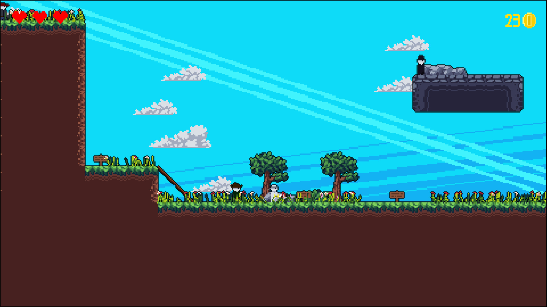 遊戲的大氣氛圍與像素藝術風格。