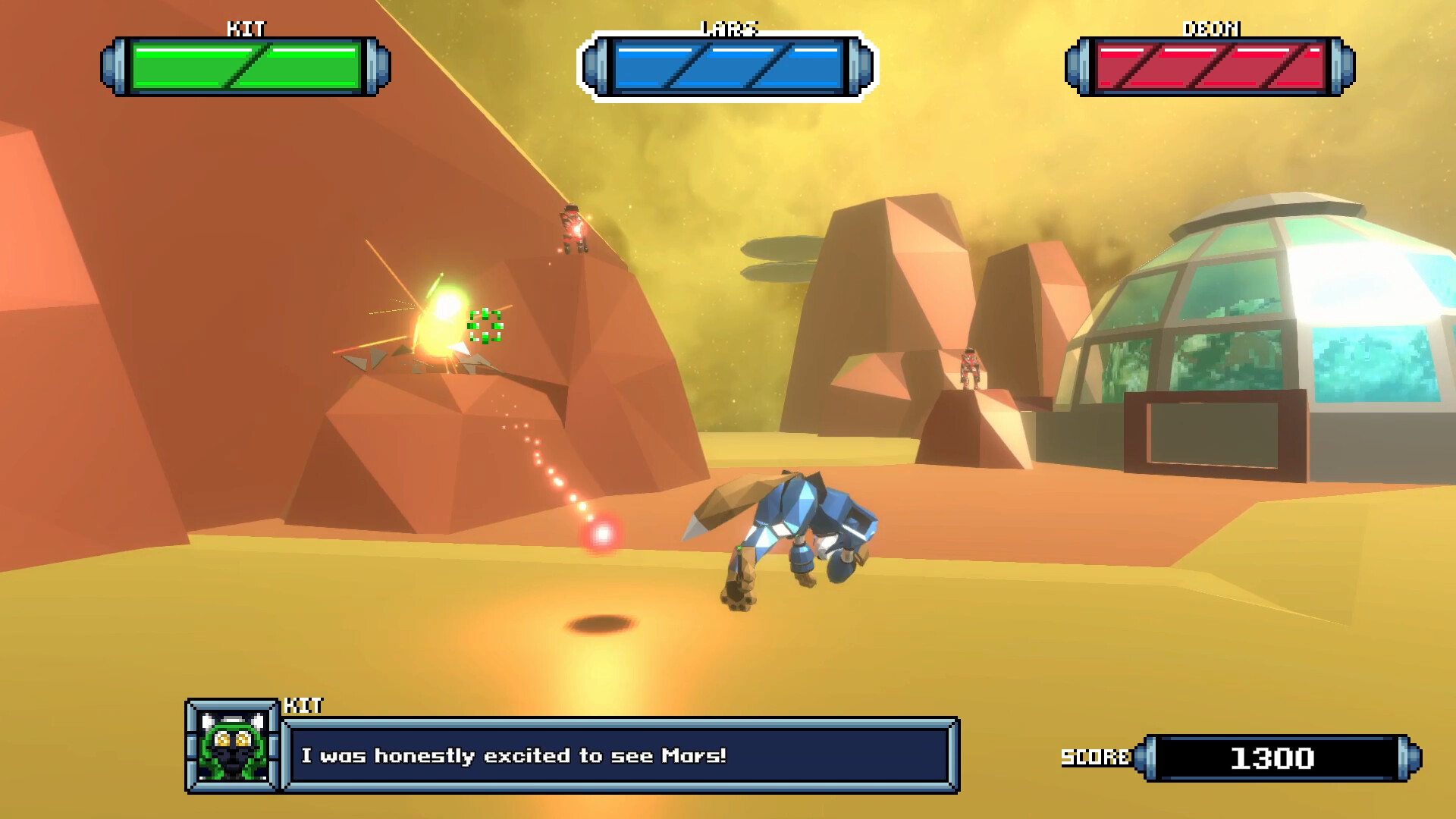 Unit Down Charge 巨大Boss戰