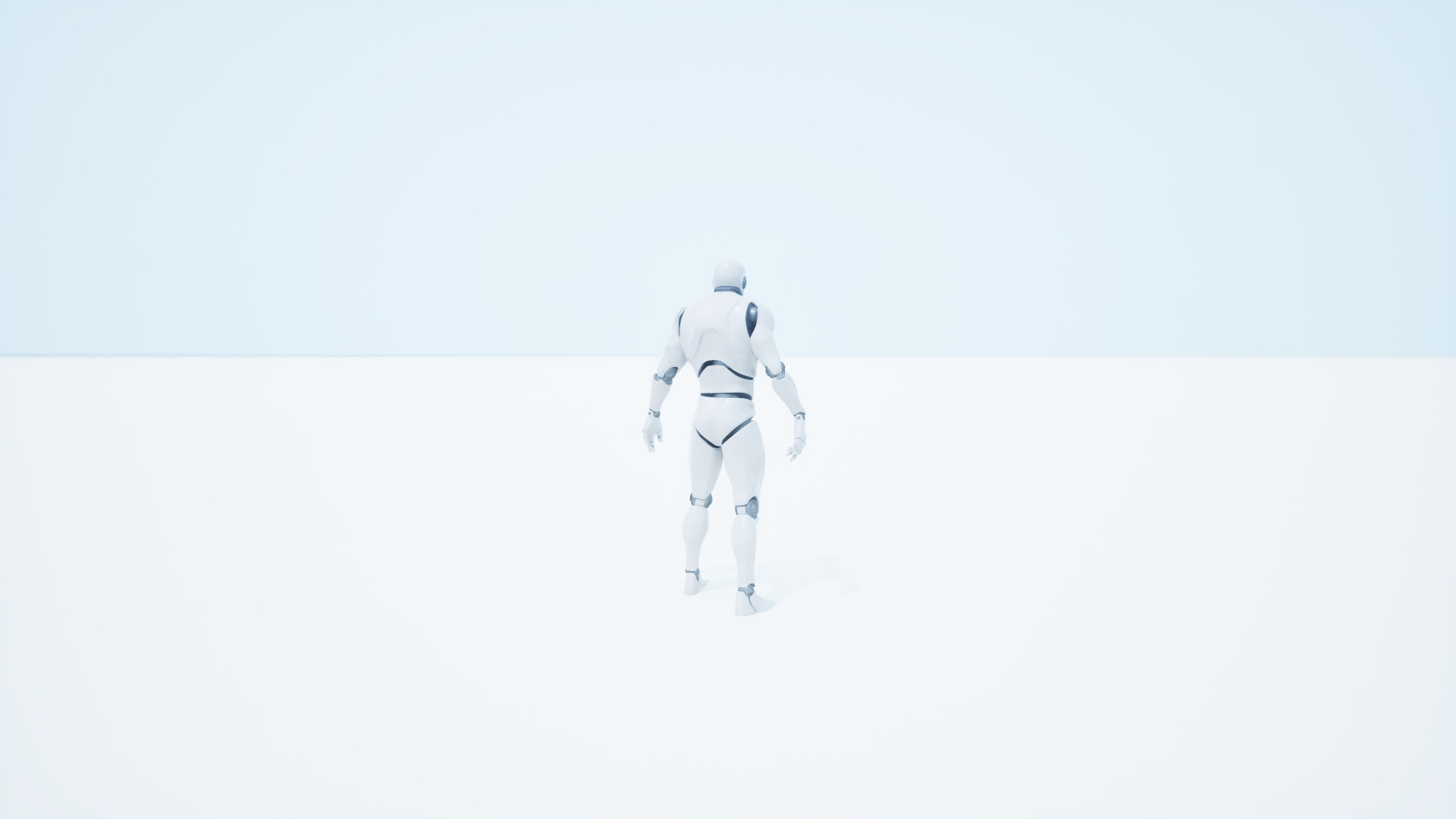 玩家角色孤身一人站立在廣闊的場景中