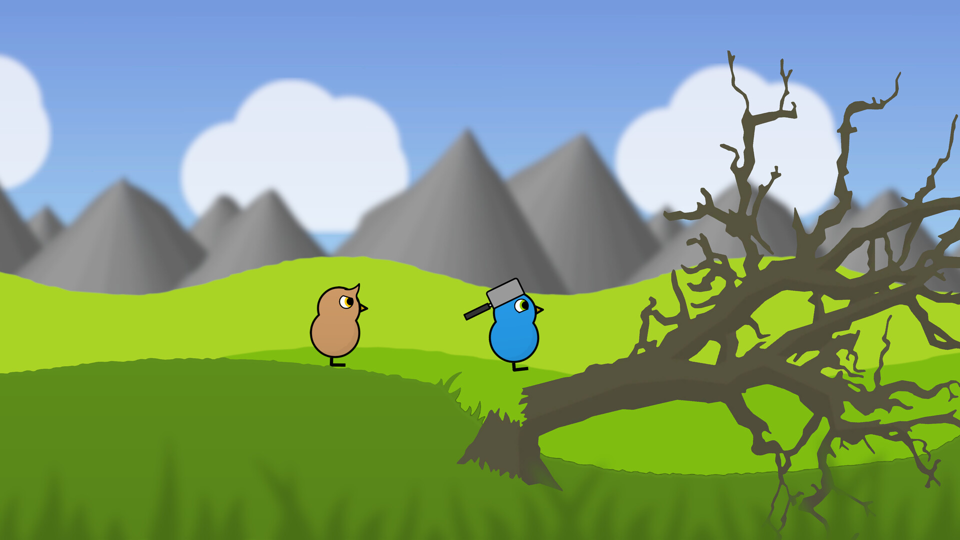 遊戲中的火山場景