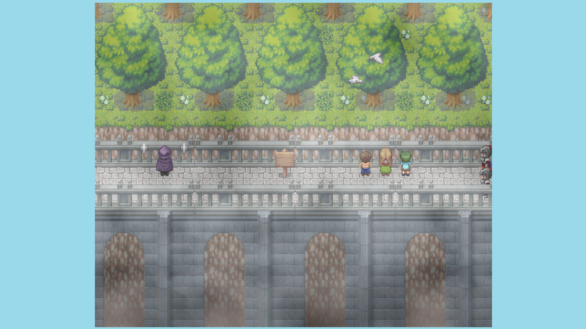 遊戲中的城堡市集，充滿生活氣息