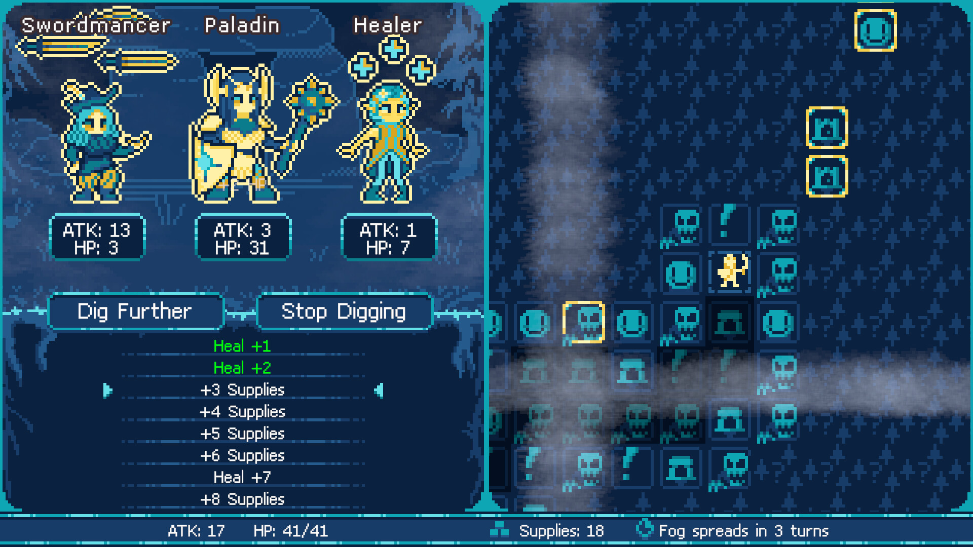 在森林中遭遇各種事件與敵人