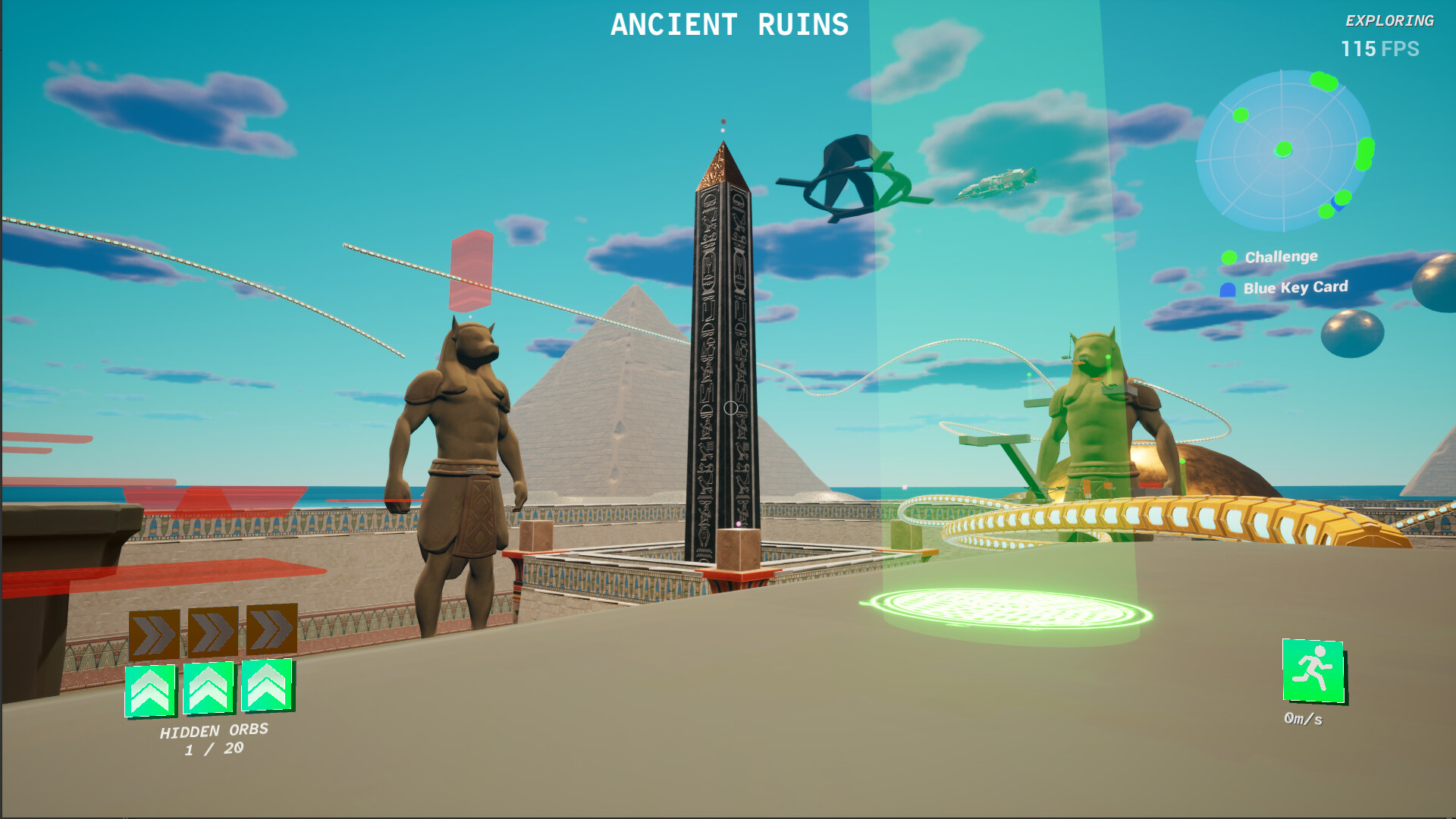 遊戲中的障礙物設計考驗玩家的反應與操作。