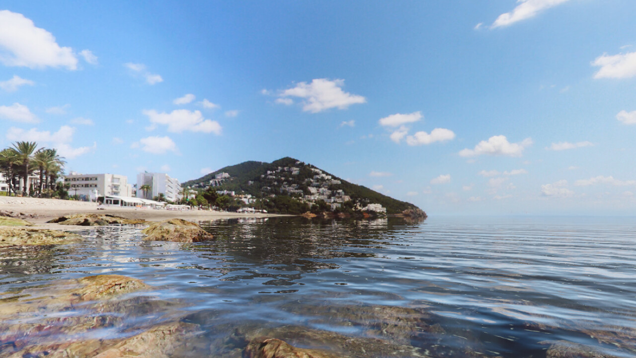 遊戲中風景秀麗的湖畔場景