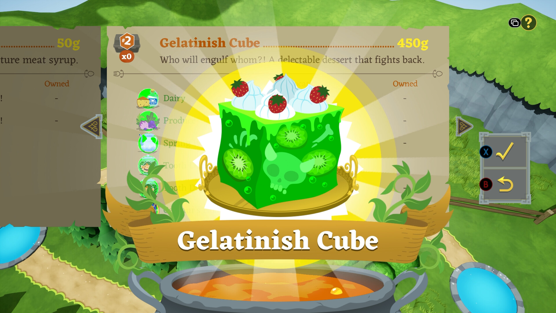 遊戲中的地圖探索介面