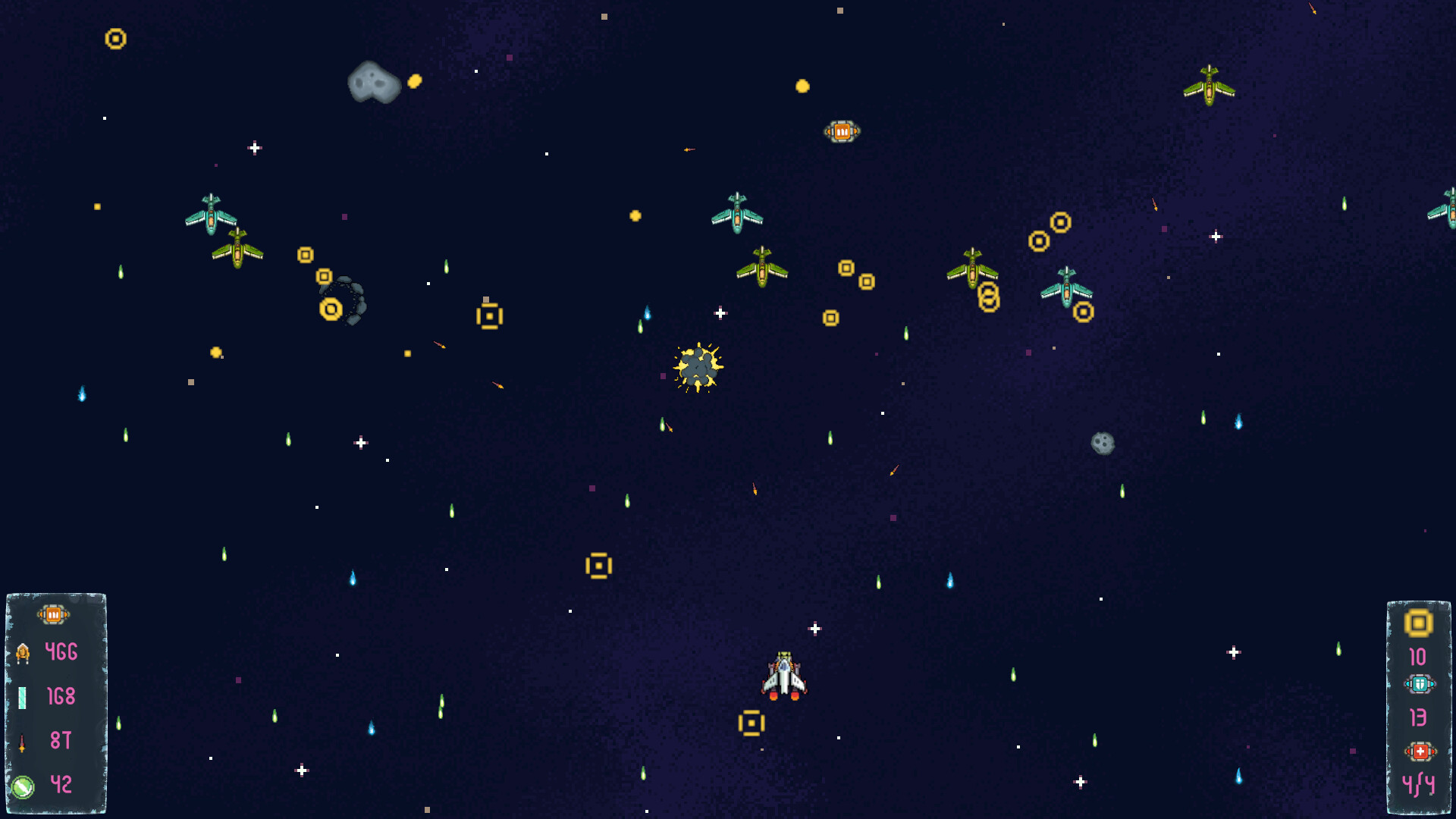 遊戲中的彈幕效果