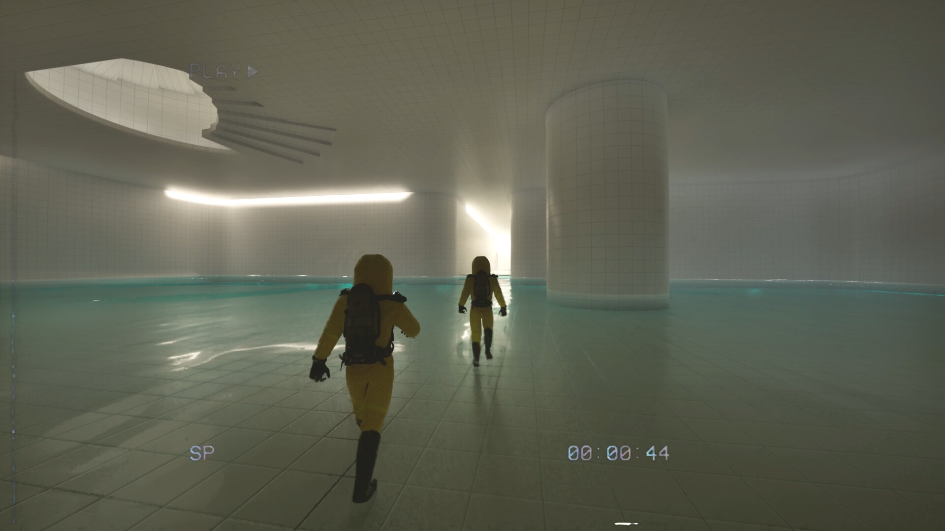 遊戲中的黑暗泳池場景