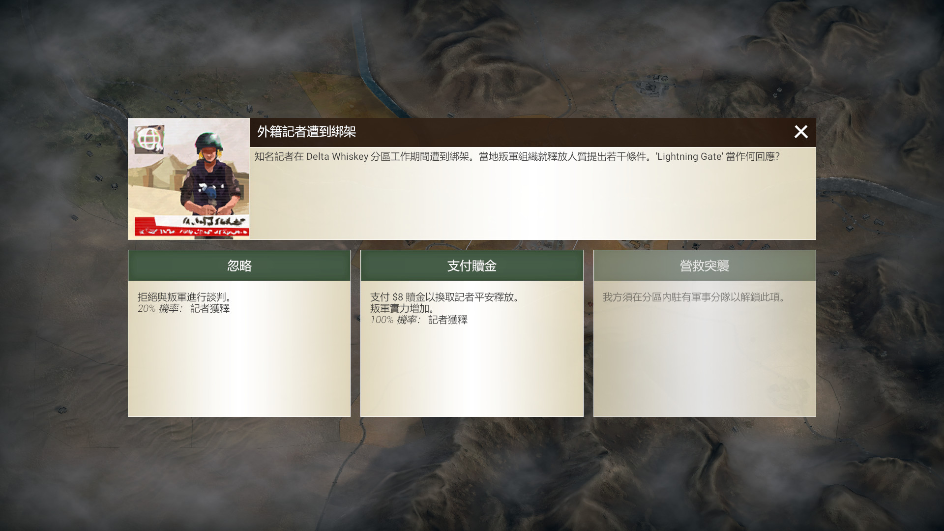 遊戲中的決策選項