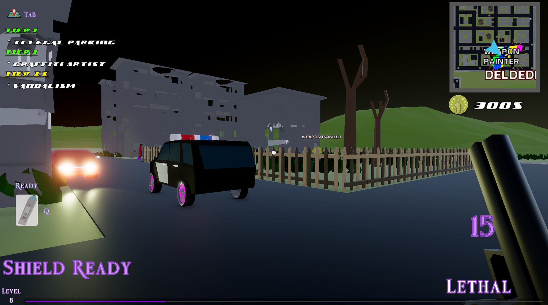 玩家正在盤查可疑車輛