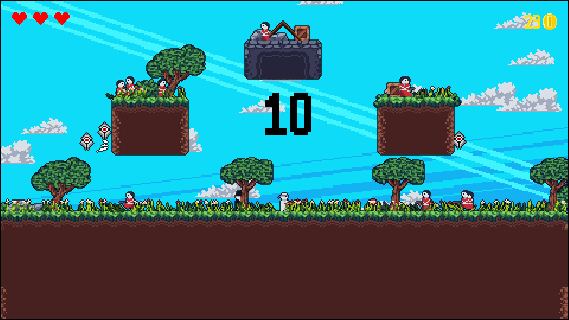 對抗遊戲中的敵人。