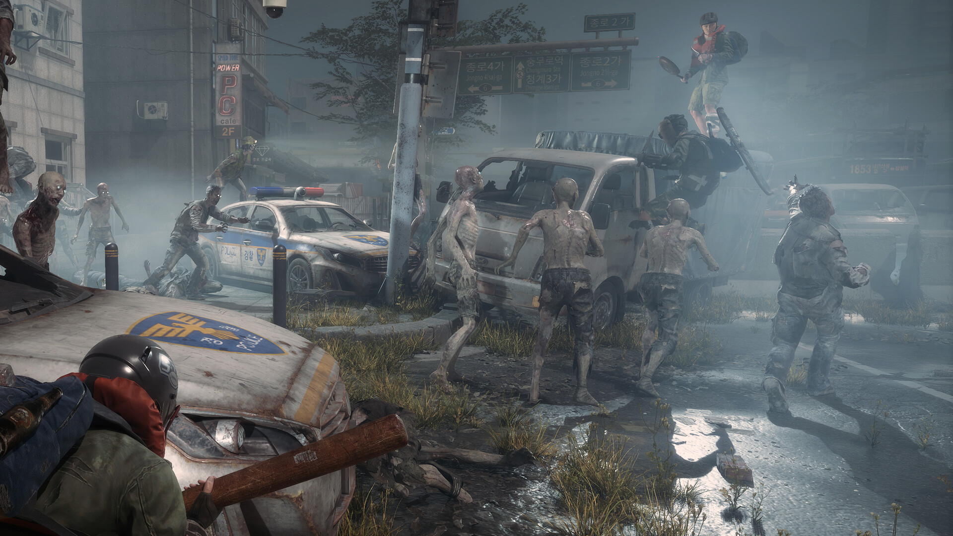 遊戲中呈現的末日首爾街景