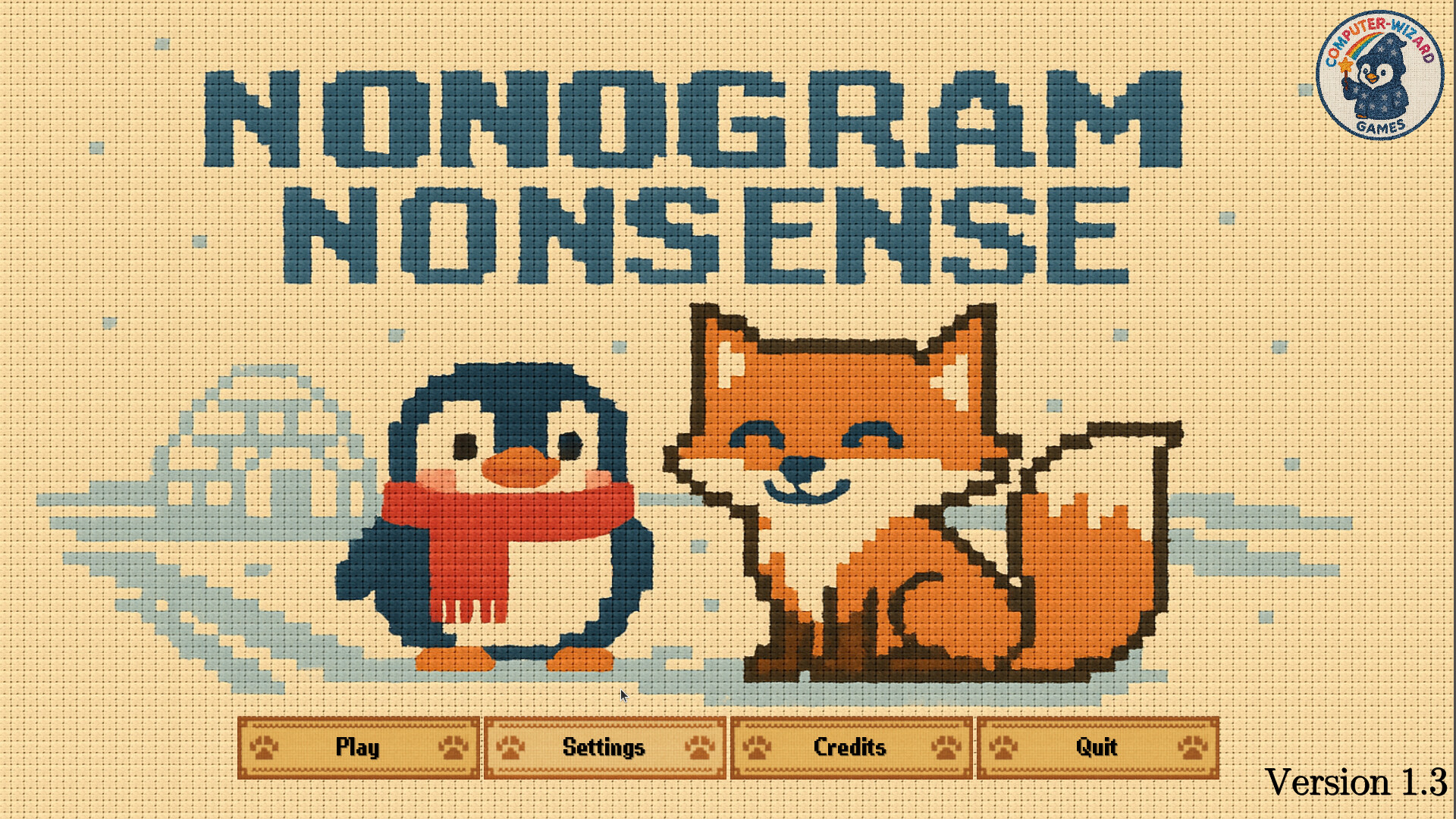 玩家根據數字提示填充方塊。