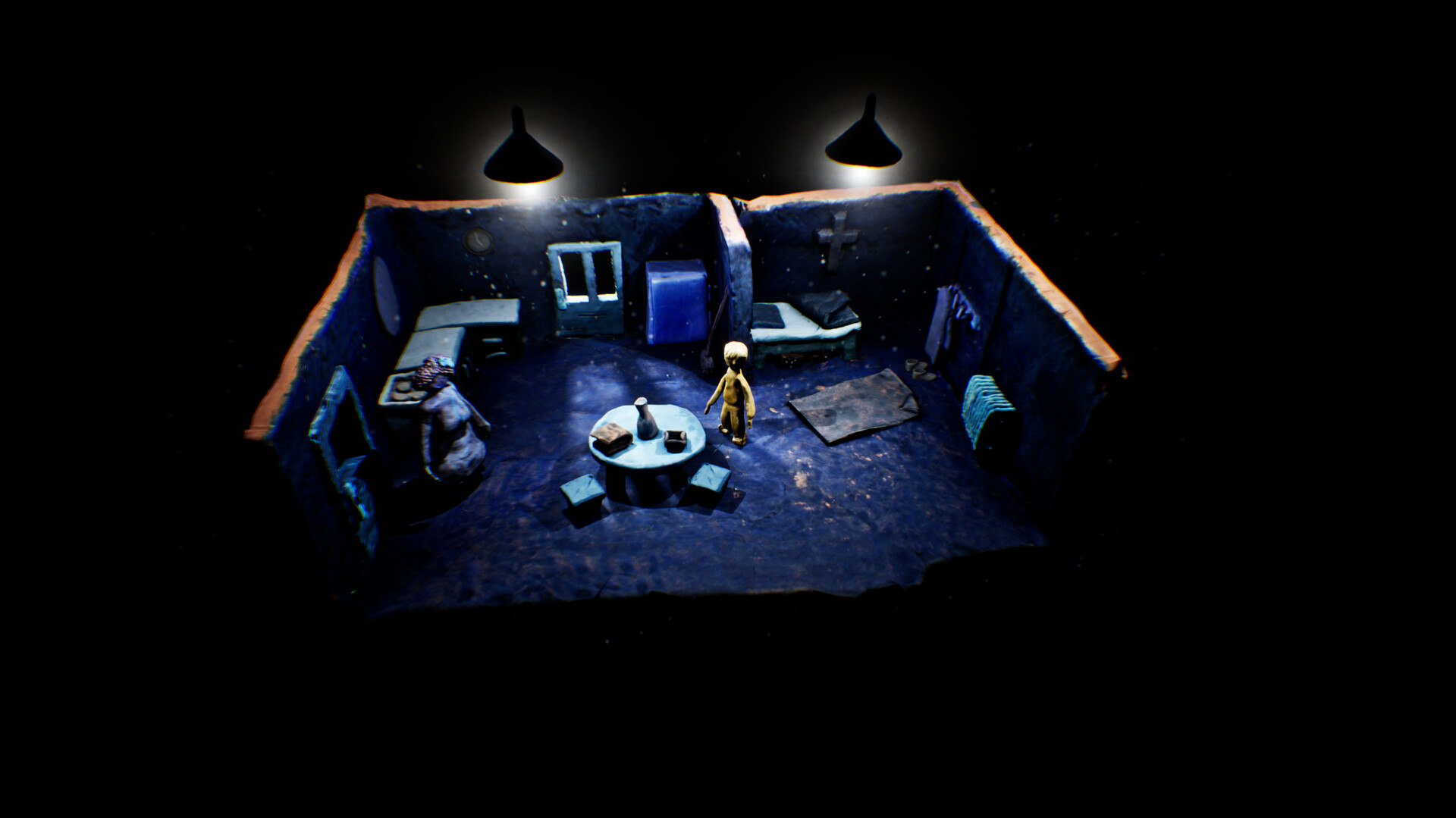 遊戲中獨特的黏土城市景觀