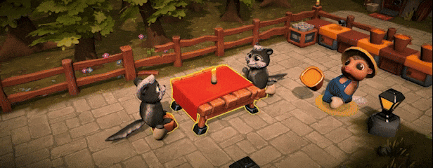 《小動物餐吧》顧客互動