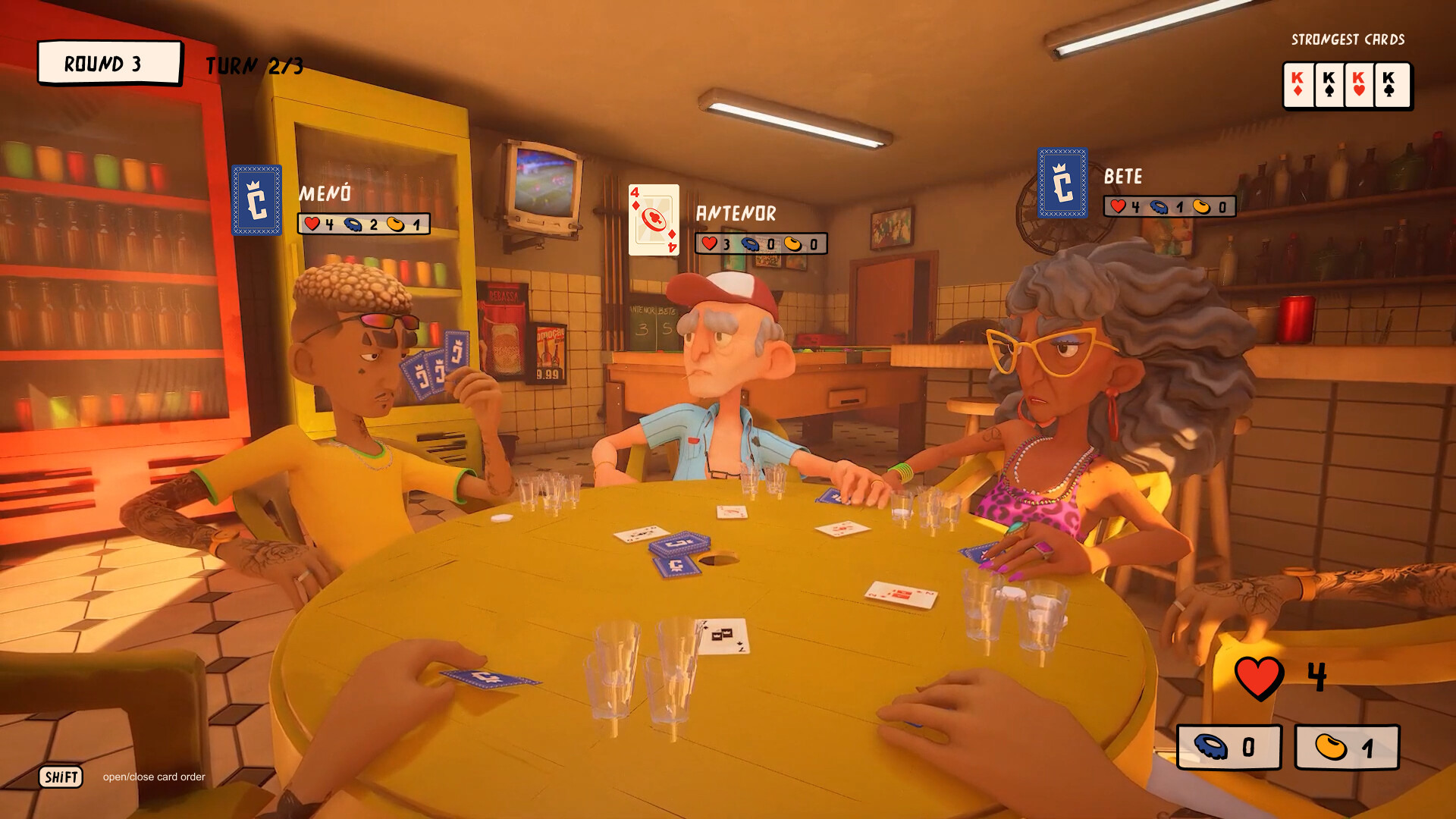 玩家可以選擇不同的角色頭像進行遊戲