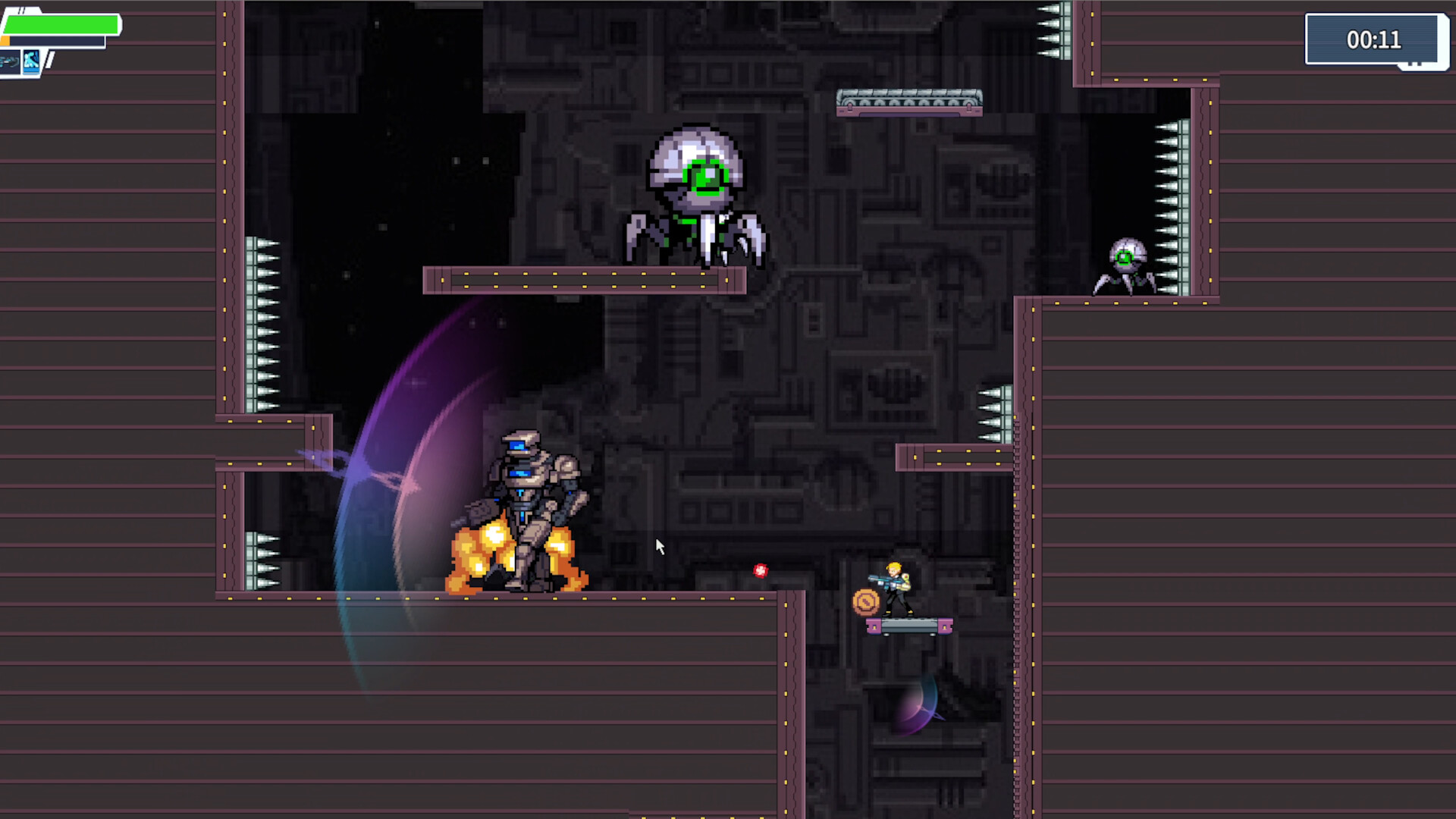 在複雜的平台環境中進行探索與戰鬥。