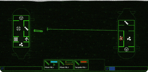 潛水艇之間的激烈戰鬥