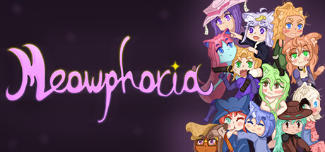 遊戲的主視覺圖，展示了主角與多位貓娘角色。