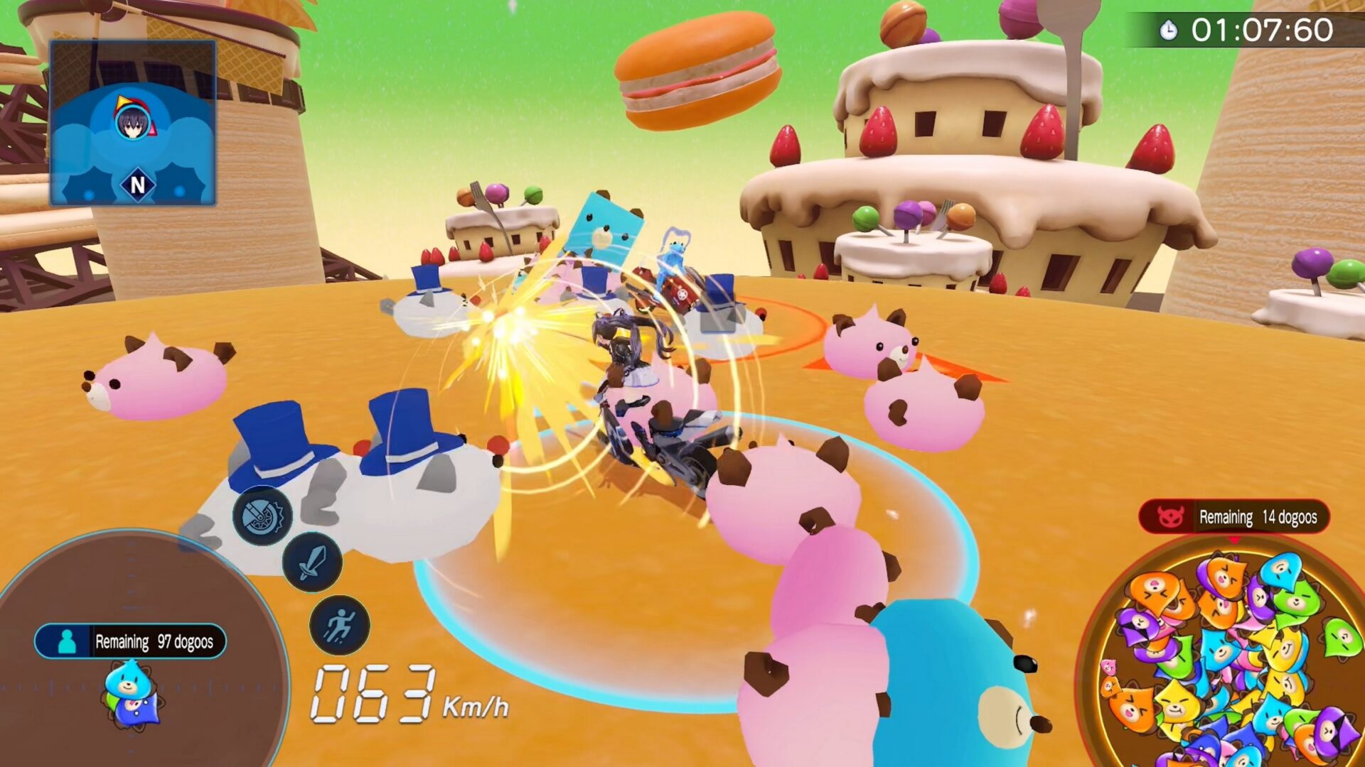 堆疊大量史萊犬的視覺效果