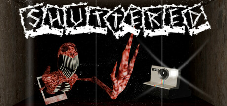 遊戲主視覺圖，呈現手持相機面對黑暗的氛圍