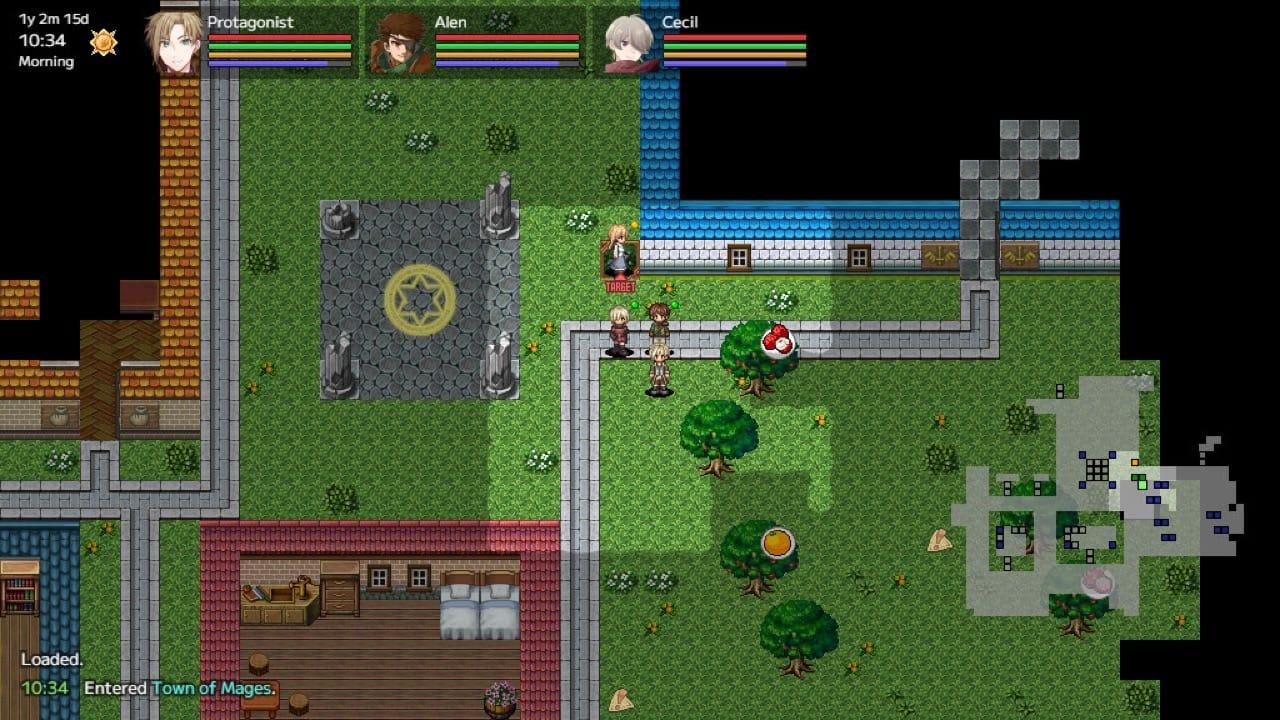 遊戲中的城鎮與居民都是隨機生成