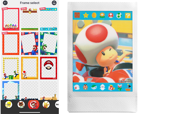新增的超級瑪利歐主題相框