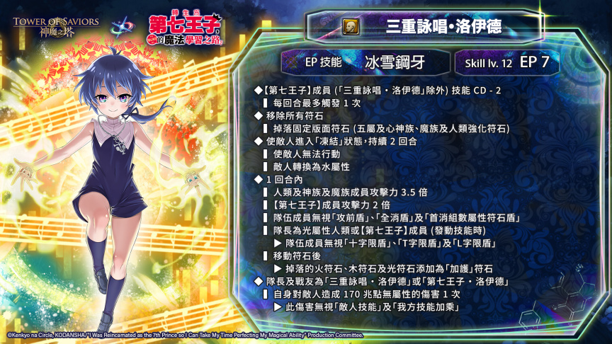 三重詠唱 ‧ 洛伊德的主動技能展示